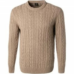 Neu 🔥 BOSS Pullover Namazio 50457721/240 Wolle-Kaschmir, Haselnuss 🎁