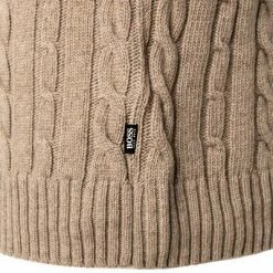 Neu 🔥 BOSS Pullover Namazio 50457721/240 Wolle-Kaschmir, Haselnuss 🎁 -Pullover & Strickjacken Verkäufe 379426 norm3