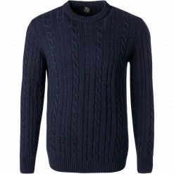 Bester Verkauf 🎁 BOSS Pullover Namazio 50457721/404 Wolle-Kaschmir, Nachtblau 🔥