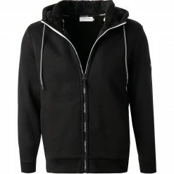 Bestes Angebot 👍 Calvin Klein Sweatjacke K10K107634/BEH Bio Baumwolle, Schwarz 👏