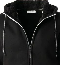 Bestes Angebot 👍 Calvin Klein Sweatjacke K10K107634/BEH Bio Baumwolle, Schwarz 👏 -Pullover & Strickjacken Verkäufe 379536 norm2