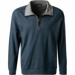 Coupon 👏 Pierre Cardin Troyer 54702/000/12425/3505 Baumwolle, Indigo meliert, Indigo 🔔