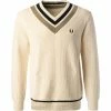 Billig ✔️ Fred Perry Pullover K2544/560 Wolle, Ecru ❤️