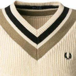 Billig ✔️ Fred Perry Pullover K2544/560 Wolle, Ecru ❤️ -Pullover & Strickjacken Verkäufe 379612 norm2