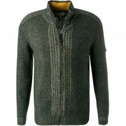 Rabatt 🎁 camel active Pullover 409520/6K30/93 Strickjacke, Wolle, Dunkelgrün meliert, Dunkelgrün 😀