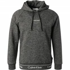 Neu 🎁 Calvin Klein Hoodie K10K107697/BEH Bio Baumwolle, Schwarz meliert 🎉