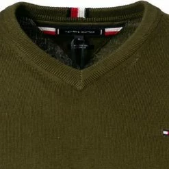 Bester Verkauf 🧨 Tommy Hilfiger Pullover MW0MW11673/GYY Baumwolle-Kaschmir, Jägergrün 🥰 -Pullover & Strickjacken Verkäufe 379661 norm2