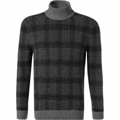 Schlussverkauf 🎁 JOOP! Rollkragenpullover Ivo 30029749/041 Schurwolle-Alpaka, Dunkelgrau meliert, Dunkelgrau 🛒