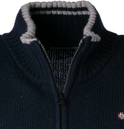 Budget 🔥 NAPAPIJRI Cardigan NP0A4FM/176 Strickjacke, Lammwolle, Marineblau, Marine 💯 5 Budget 🔥 NAPAPIJRI Cardigan NP0A4FM/176 Strickjacke, Lammwolle, Marineblau, Marine 💯 – Bild 3