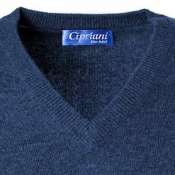 Bestes Angebot 🥰 Cipriani V-Pullover BL40/1210/118049 Reines Kaschmir, Dunkelblau meliert, Dunkelblau 🤩 -Pullover & Strickjacken Verkäufe 379773 norm2