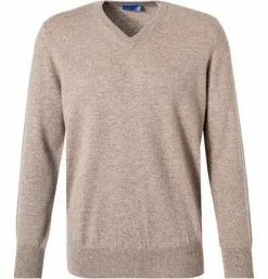 Bester Verkauf ❤️ Cipriani V-Pullover BL40/1210/113890 Reines Kaschmir, Beige meliert, Beige 🛒