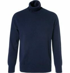 Großhandel ✔️ Cipriani Rollkragen-Pullover BL40/1213/118050 Rollkragenpullover, Reines Kaschmir, Navy 🎁