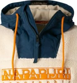 Brandneu 😀 NAPAPIJRI Hoodie NP0A4FKX/NS5 Mikrofaser, Ecru, Grau 🎁 -Pullover & Strickjacken Verkäufe 379833 norm2