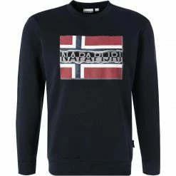 Rabatt ✨ NAPAPIJRI Sweatshirt NP0A4FQZ/176 Baumwolle, Marineblau, Marine ⭐