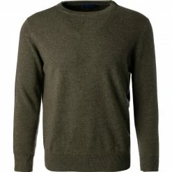 Auslauf 🎉 Cipriani RH-Pullover BL40/1211/117055 Reines Kaschmir, Khaki meliert, Khaki 🎉