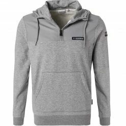 Blitzangebot 🤩 NAPAPIJRI Hoodie NP0A4FQF/160 Baumwolle, Grau meliert 😉