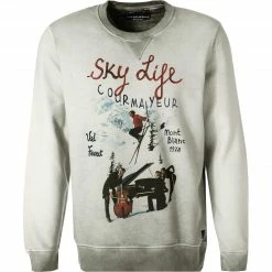 Budget 🧨 BOB Pullover FITCH GRAF0099/perla Sweatshirt, Baumwolle, Grau meliert 👏