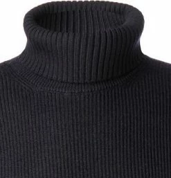 Großhandel 😉 BOGGI MILANO Rollkragenpullover BO21A0211/03 Merinowolle, Navy ✨ -Pullover & Strickjacken Verkäufe 379941 norm2