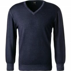 Am billigsten 🎉 BOGGI MILANO Pullover BO20A0062/01 Merinowolle, Navy ⭐