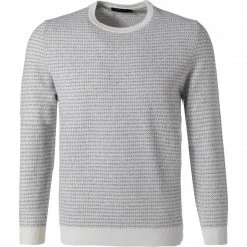 Budget 🎉 Maerz Pullover 417801/502 Schurwolle, Wollweiß-grau gemustert , Wollweiß-grau 🛒