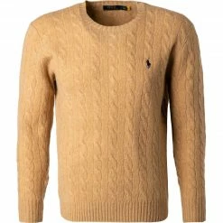 Bester Verkauf 🌟 Polo Ralph Lauren Pullover 710719546/020 Wolle-Kaschmir, Camel ⌛
