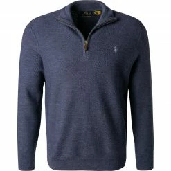 Großhandel 🌟 Polo Ralph Lauren Troyer 710839854/004 Merinowolle waschbar, Navy 🔥