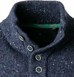 Bestes Angebot 🔔 N.Z.A. Pullover 21HN452/1631 Troyer, Baumwolle, Marine meliert, Marine 🤩 -Pullover & Strickjacken Verkäufe 380144 norm2