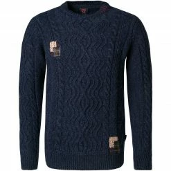 Bestes Angebot 😀 BOB Pullover GARFILD R000111/blu Wolle-Alpakawolle, Blau 🤩