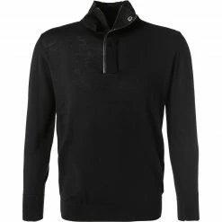 Am billigsten 🔔 KARL LAGERFELD Troyer 655005/0/512399/990 Merinowolle, Schwarz 🎁