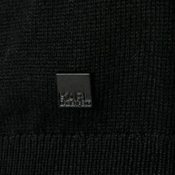 Am billigsten 🔔 KARL LAGERFELD Troyer 655005/0/512399/990 Merinowolle, Schwarz 🎁 -Pullover & Strickjacken Verkäufe 380290 norm3