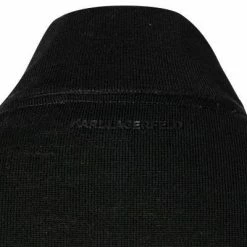 Am billigsten 🔔 KARL LAGERFELD Troyer 655005/0/512399/990 Merinowolle, Schwarz 🎁 -Pullover & Strickjacken Verkäufe 380290 norm4