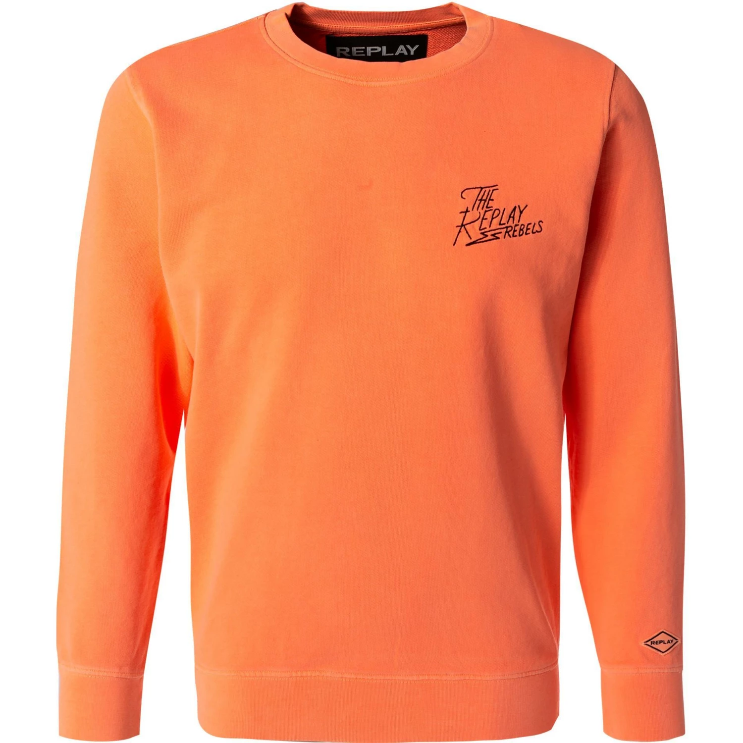 Aktion 👍 Replay Sweatshirt M3519.000.22738D/649 Baumwolle, Neonorange 🔥 3 Aktion 👍 Replay Sweatshirt M3519.000.22738D/649 Baumwolle, Neonorange 🔥