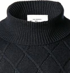 Am billigsten ✨ Ben Sherman Pullover 0065560/025 Rollkragenpullover, Regular Fit, Wolle, Nachtblau gestreift, Nachtblau ⭐ -Pullover & Strickjacken Verkäufe 380377 norm2