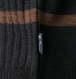 Am billigsten ✨ Ben Sherman Pullover 0065560/025 Rollkragenpullover, Regular Fit, Wolle, Nachtblau gestreift, Nachtblau ⭐ -Pullover & Strickjacken Verkäufe 380377 norm3