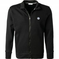 Großhandel 🎁 NORTH SAILS Sweatjacke 691621-000/0999 Bio Baumwolle, Schwarz ✨
