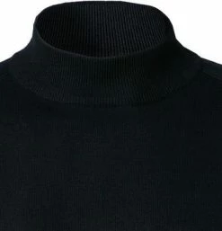 Blitzangebot 🛒 bugatti Pullover 7700/85520/390 Stehkragenpullover, Baumwolle-Kaschmir, Nachtblau 🤩 -Pullover & Strickjacken Verkäufe 380495 norm2