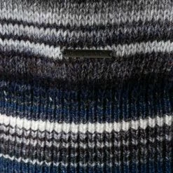 Brandneu ✔️ bugatti Pullover 7400/85534/370 Wolle, Blau-grau, Blau-grau-weiß 🎁 -Pullover & Strickjacken Verkäufe 380498 norm3