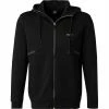 Angebote 🔥 BOSS Sweatjacke Saggy 50458851/001 Baumwolle, Schwarz 😀