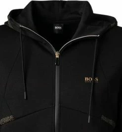 Angebote 🔥 BOSS Sweatjacke Saggy 50458851/001 Baumwolle, Schwarz 😀 -Pullover & Strickjacken Verkäufe 380541 norm2