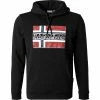Brandneu ❤️ NAPAPIJRI Hoodie NP0A4FQY/041 Baumwolle, Schwarz ✨ -Pullover & Strickjacken Verkäufe 380591 master