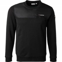 Brandneu ✨ NAPAPIJRI Sweatshirt NP0A4FQE/041 Baumwolle, Schwarz 🛒