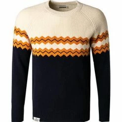 Großhandel ✔️ NAPAPIJRI Pullover NP0A4FVM/176 Lammwolle, Hellbeige-marineblau, Hellbeige-marine 👍