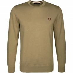 Großhandel 🤩 Fred Perry Pullover K9601/H04 Wolle-Baumwolle, Salbei ❤️