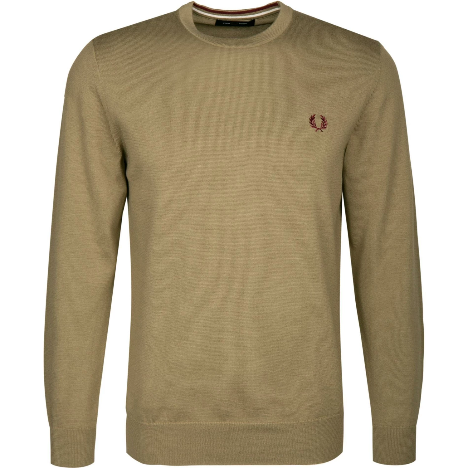 Großhandel 🤩 Fred Perry Pullover K9601/H04 Wolle-Baumwolle, Salbei ❤️ 3 Großhandel 🤩 Fred Perry Pullover K9601/H04 Wolle-Baumwolle, Salbei ❤️