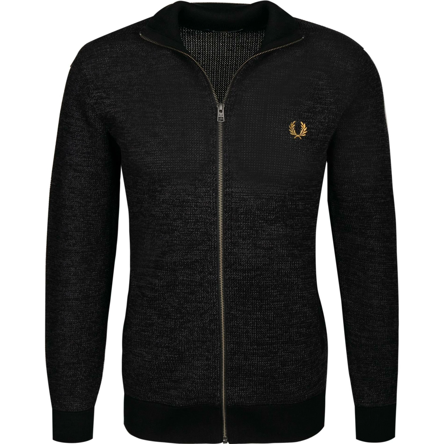 Bestpreis 🧨 Fred Perry Cardigan K2551/102 Baumwolle, Anthrazit-schwarz meliert, Schwarz 😍 3 Bestpreis 🧨 Fred Perry Cardigan K2551/102 Baumwolle, Anthrazit-schwarz meliert, Schwarz 😍