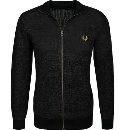 Bestpreis 🧨 Fred Perry Cardigan K2551/102 Baumwolle, Anthrazit-schwarz meliert, Schwarz 😍 4 Bestpreis 🧨 Fred Perry Cardigan K2551/102 Baumwolle, Anthrazit-schwarz meliert, Schwarz 😍 – Bild 2