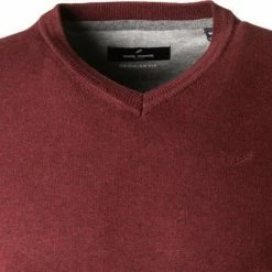 Bester Verkauf 🤩 Daniel Hechter V-Pullover 65020/112805/370 Regular Fit, Baumwolle, Bordeaux meliert, Bordeaux 😀 -Pullover & Strickjacken Verkäufe 380755 norm2