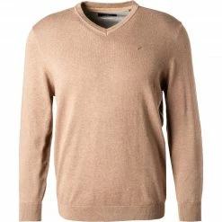 Besorgen ✔️ Daniel Hechter V-Pullover 65020/112805/400 Regular Fit, Baumwolle, Haselnuss meliert, Haselnuss 🤩