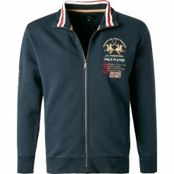 Blitzangebot 🎁 LA MARTINA Sweatjacke SMF308/FP529/07017 Regular Fit, Baumwolle, Navy 🌟
