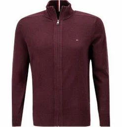 Schlussverkauf 🔔 Tommy Hilfiger Strickjacke MW0MW11675/XIH Cardigan, Baumwolle-Kaschmir, Weinrot 🎉 -Pullover & Strickjacken Verkäufe 380827 norm